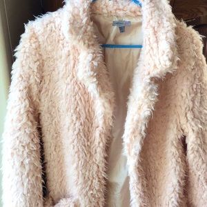 Fuzzy teddy bear jacket